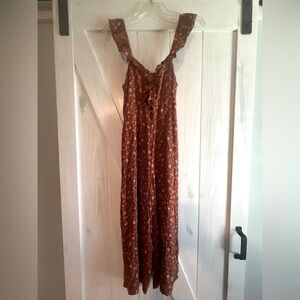 Floral Midi Jumpsuit